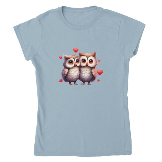 Owl Love Classic Womens Crewneck T-shirt