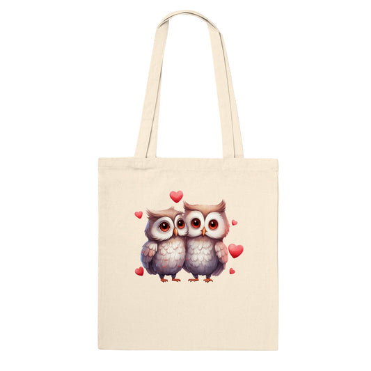 Owl Love Hearts Classic Tote Bag