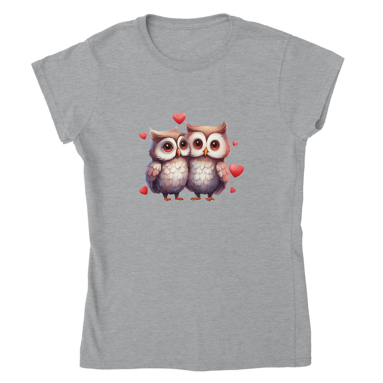 Owl Love Classic Womens Crewneck T-shirt