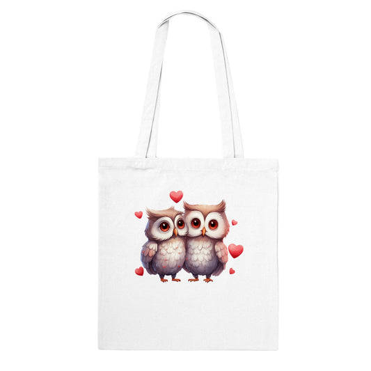 Owl Love Hearts Classic Tote Bag