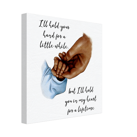 Mother baby hand Canvas