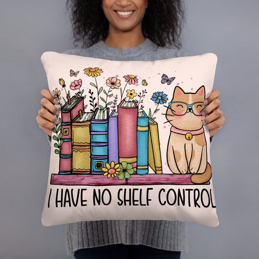 Books and cats lovers Pillow