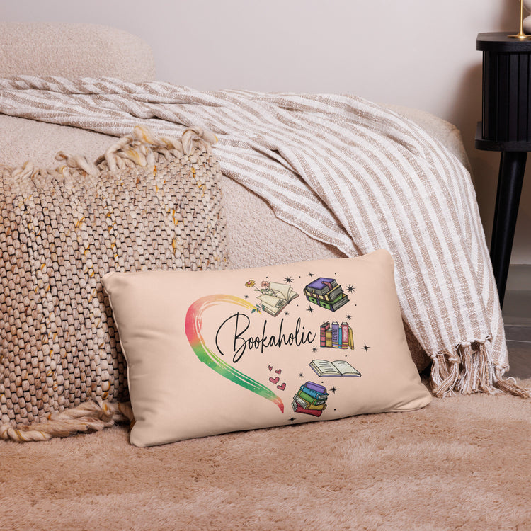 Bookaholic decorative pillow