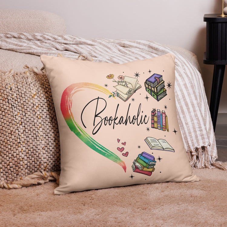 Bookaholic decorative pillow