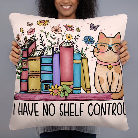 Books and cats lovers Pillow